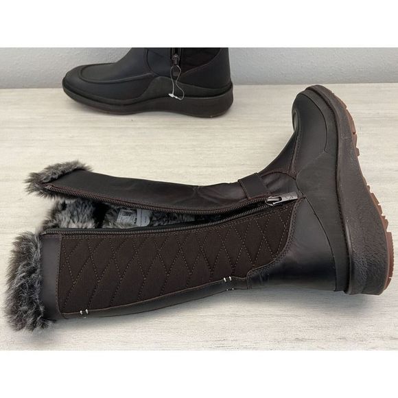 Merrell Women Sz 7 Espresso Tremblant Ezra Tall Waterproof Ice Boots $240 - Picture 7 of 12